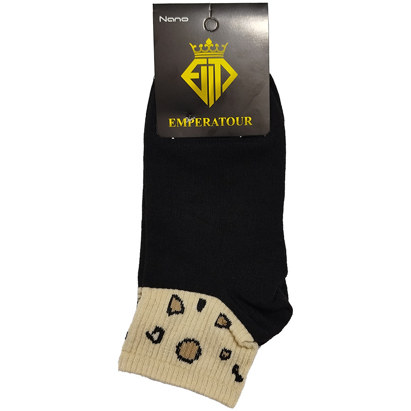 جوراب مچی زنانه مشکی شش عددی عمده A8375