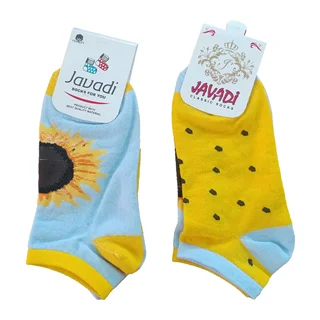 جوراب مچی زنانه تا به تا گل  آفتابگردان (مدل EA15-9)